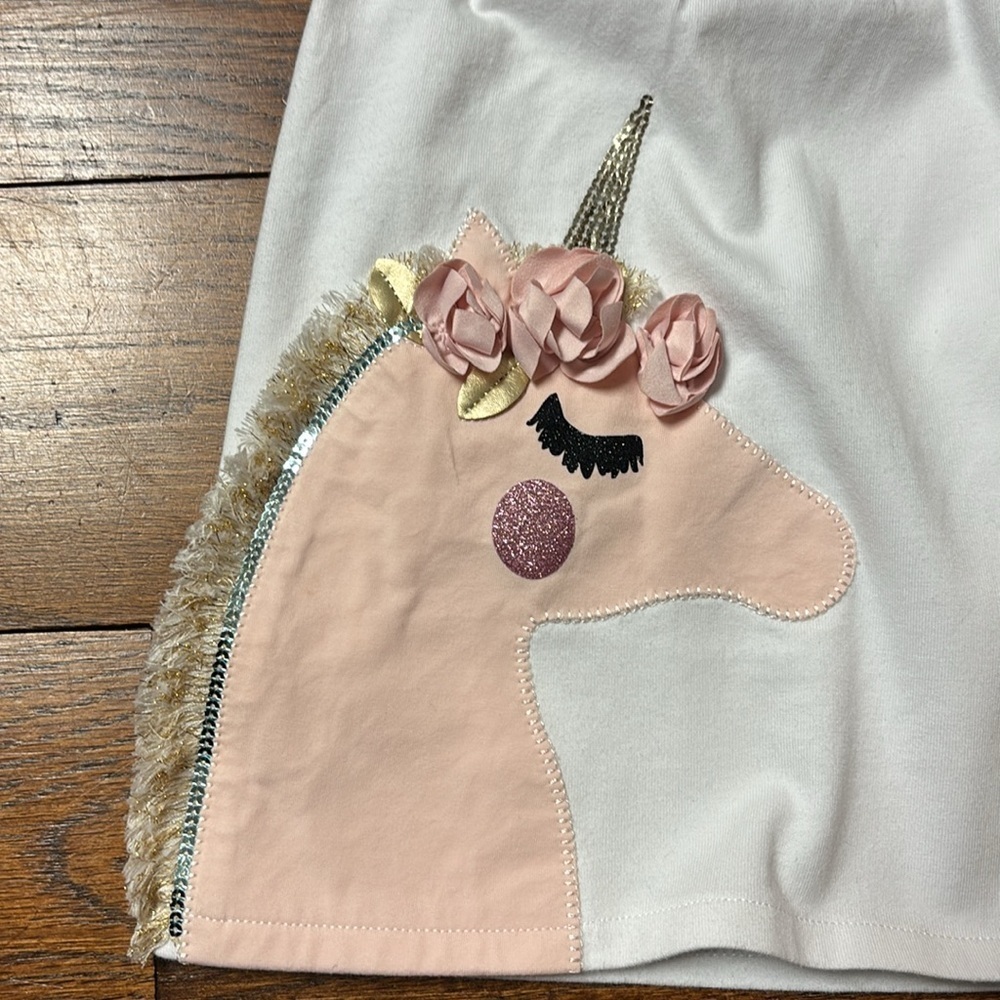 Mud Pie Unicorn Dress Size 4T - Picture 4 of 7